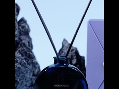 Vintage Zarif Dekorasyon Cam Şişe Kamış Difüzör 100ml Sopalarla Hediye Kutusu