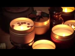 Kurutulmuş Çiçek Kokulu Teneke Kokulu Mum El Yapımı Düğün Hediyeleri