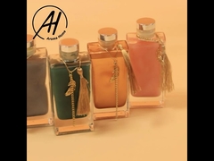 Altın Metal Kapaklı Koku Cam Şişe Kamış Difüzör Özel Etiket 100ml