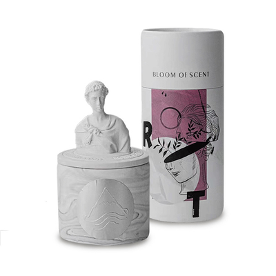 Gardenya Zencefil Ve Portakal Kokulu Soya Balmumu Aromalı Ev Mum Özel Baskılı 65g