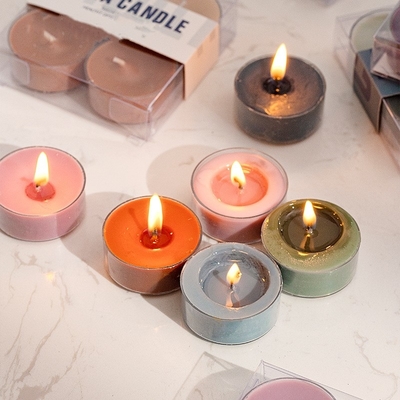 AROMA EV 4 adet Paketi Aromaterapi DIY Yüksek Kaliteli Zencefil portakal Gül Kokusu Soya Balmumu Kokulu Dekoratif Mumlar