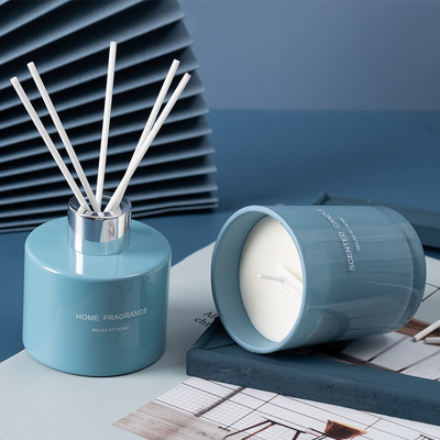 AROMA HOME Parfüm Yağı Benzersiz Reed Difüzör Kokulu Mum Hediye Kutusu Seti