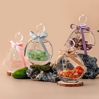 Cam Uçucu Yağ Tütsü Taşı Renkli Taze Hava Kokusu Kristal Aroma Difüzörü