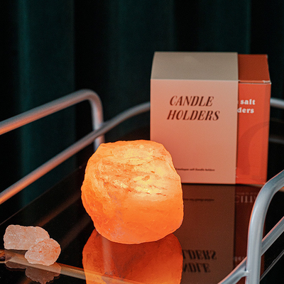 Kristal Taş Süsler Kaya Lambası Seti 4'lü Tealight Mumluk