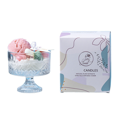 Toptan Özelleştirilmiş sevimli Kokulu Cam Mum