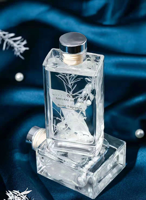 Aroma Kamış Difüzör 150ml Kare Parfüm Kurutulmuş Çiçek ile Lüks Hediye Seti