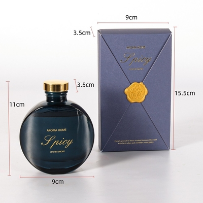 Vintage Zarif Dekorasyon Cam Şişe Reed Difüzör 100ml Çubuklu Hediye Kutusu
