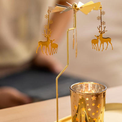 Cam Kavanoz Aromaterapi Geometri Merry Go Round Kokulu Soya Mumları Private Label