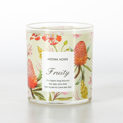 Private Label Aromaterapi Bardakları Lüks Soya Kokulu Mum 220G 8x9cm