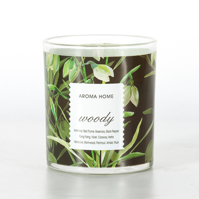 Private Label Aromaterapi Bardakları Lüks Soya Kokulu Mum 220G 8x9cm