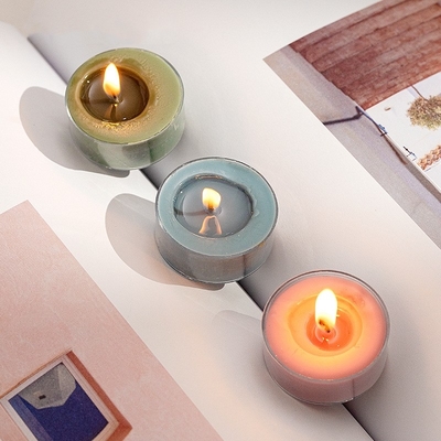 AROMA EV 4 adet Paketi Aromaterapi DIY Yüksek Kaliteli Zencefil portakal Gül Kokusu Soya Balmumu Kokulu Dekoratif Mumlar