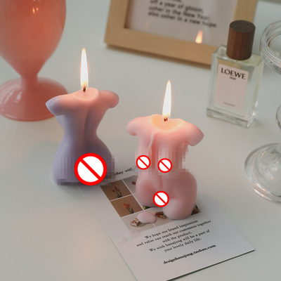 AROMA EV El Yapımı Özel Etiket Özelleştirilmiş Kadın Vücut Kıvrımlı Kadın Gövde Çıplak Model Şekilli Oyma Koku Soya Balmumu Şekeri