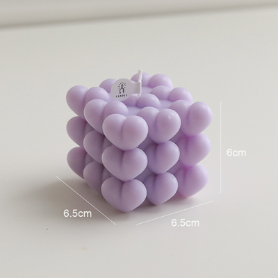 AROMA EV INS OEM Rubik Geometrik Küp Aromaterapi soya balmumu küp kabarcık mum ev dekorasyon için kokulu mumlar