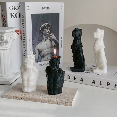 AROMA EV Romantik Aşk Kokulu Mumlar David Venüs Laocoon İnsan Vücudu Heykel Soya Balmumu Kokulu Mumlar Doğum Günü Hediyeleri