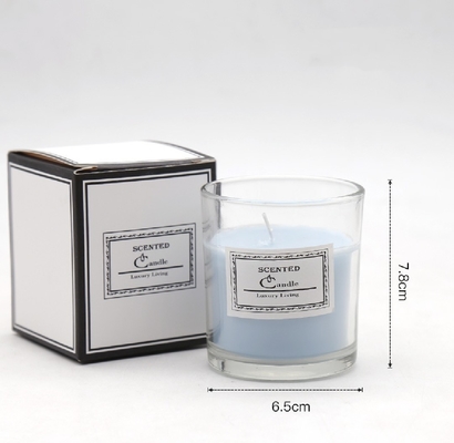 AROMA EV Lüks Özel Etiket Özel Aromaterapi Nordic Ins Koku Kokulu Soya Balmumu Şeffaf Kavanoz Hediye Kutusu Ile Mumlar