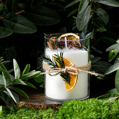 AROMA EV Özel Lüks Özel Etiket Hediye Kutusu Cam Kavanoz Şifa Kristal Manevi Aromaterapi Kokulu Soya Mumları