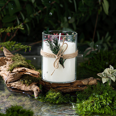 AROMA EV Özel Lüks Özel Etiket Hediye Kutusu Cam Kavanoz Şifa Kristal Manevi Aromaterapi Kokulu Soya Mumları