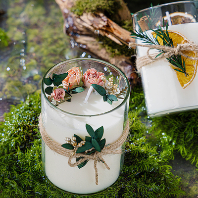 AROMA EV Özel Lüks Özel Etiket Hediye Kutusu Cam Kavanoz Şifa Kristal Manevi Aromaterapi Kokulu Soya Mumları