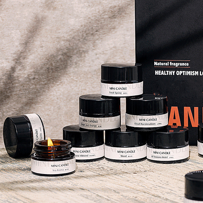 AROMA EV Çin En İyi Fiyat Alışveriş Noel Soya Balmumu Koku Kokusu Örnek 16 adet/takım Mini Kokulu Mum