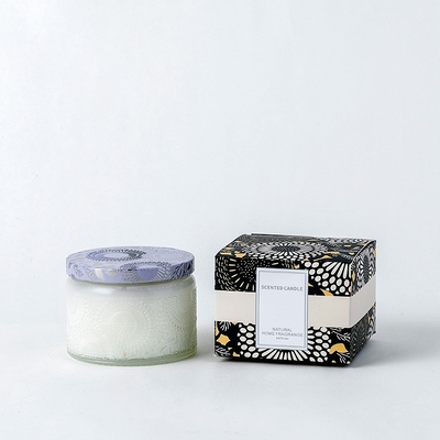 Aromaterapi Kokulu Hediye Seti Soya Kabartmalı Motif Manevi Mum Private Label