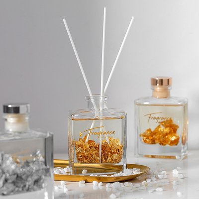 Ev Aromaterapi Uçucu Yağ Parfüm Parfüm Kristal Cam Şişe Reed Difüzör