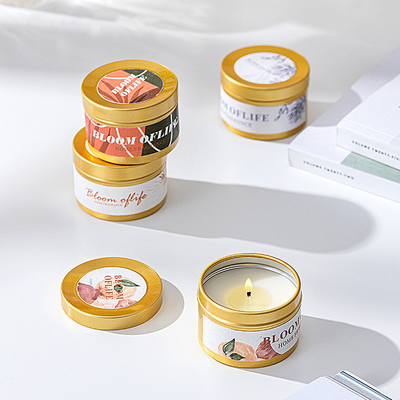 AROMA HOME Özelleştirilmiş Mini Siyah ve Altın Renk Hediye Seti 5 Koku Ev Kokusu Kokulu Soya Balmumu Mum
