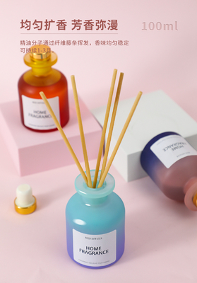 Sağlıklı Kapalı Rattan Uçucu Aromaterapi Reed Difüzör Ateşsiz