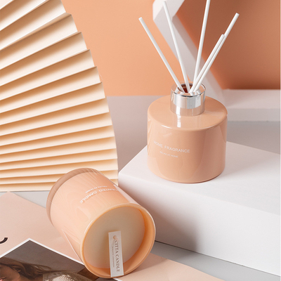 AROMA HOME Parfüm Yağı Benzersiz Reed Difüzör Kokulu Mum Hediye Kutusu Seti