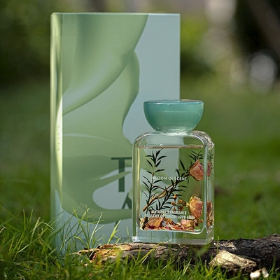 140ml Esansiyel Yağı Reçine Kapak Seti Çanta Gül Çiçeği ile Taze Parfüm Reed Difüzör