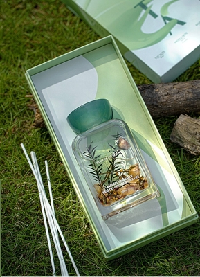 140ml Esansiyel Yağı Reçine Kapak Seti Çanta Gül Çiçeği ile Taze Parfüm Reed Difüzör