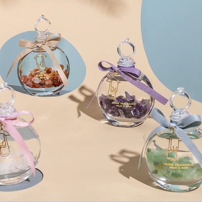 Cam Uçucu Yağ Tütsü Taşı Renkli Taze Hava Kokusu Kristal Aroma Difüzörü