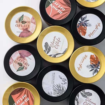 Dekor Kavanoz Mum Hediye Seti 100% Soya Balmumu Seyahat Teneke Kokulu Mum 5 adet/takım