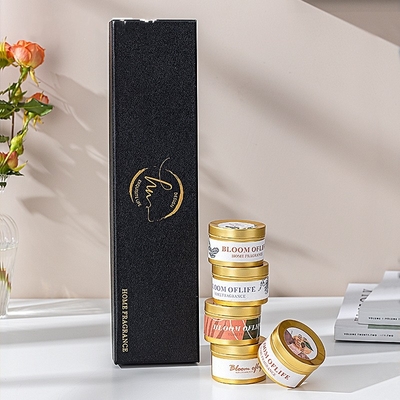 Dekor Kavanoz Mum Hediye Seti 100% Soya Balmumu Seyahat Teneke Kokulu Mum 5 adet/takım