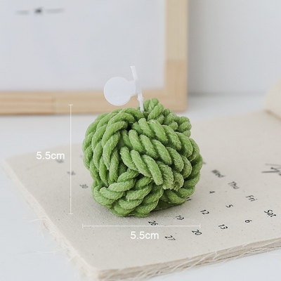 Spot Diy El Yapımı Aromaterapi Küçük Yün Mum İplik Top Şekilli Sanat Mumları