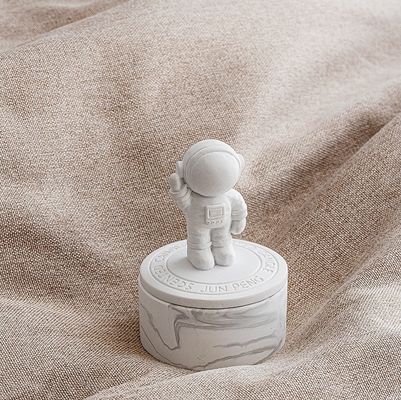 Alçı Uzay Astronot Velas Şifalı Kristal Aromaterapi Kokulu Mum