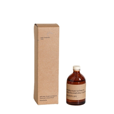 Aromaterapi Cam Şişe Kahverengi Parfüm 100ml Lüks Reed Difüzör