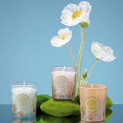 Düğün Partisi Renkli Çam Kozalağı Kamış Difüzör Kokulu Mum Kavanoz Hediye Seti 60g 50ml