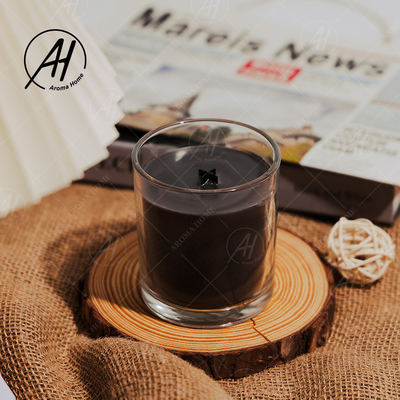 Özel Lüks Çikolata Kokulu Cam Kavanoz Aroma Kokulu Mum 8 OZ
