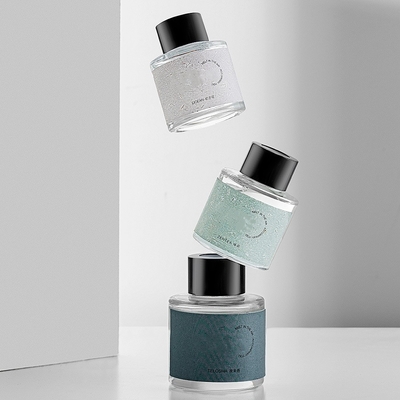 Silikon Kaymaz Mat ile 50ml Aromaterapi Cam Şişe Hava Spreyi Araba Difüzör