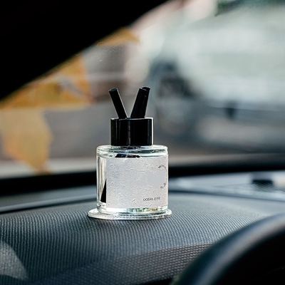 Silikon Kaymaz Mat ile 50ml Aromaterapi Cam Şişe Hava Spreyi Araba Difüzör