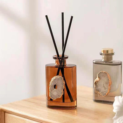 AROMA HOME Amber Kristal Esansiyel Yağı Reed Difüzör Setleri 180ml Yatak Odası İçin