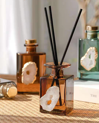 AROMA HOME Amber Kristal Esansiyel Yağı Reed Difüzör Setleri 180ml Yatak Odası İçin