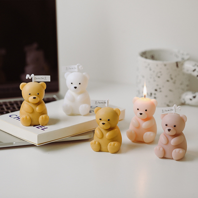 AROMA HOME DIY Sevimli Ayıcık Şekilli Kokulu Mum Özelleştirilmiş
