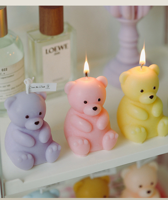AROMA HOME DIY Sevimli Ayıcık Şekilli Kokulu Mum Özelleştirilmiş