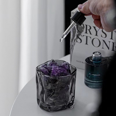 Cam Kavanoz 30ml 260g Kristal Kokulu Mumlar Hediye Seti Lüks Reed Diffuser