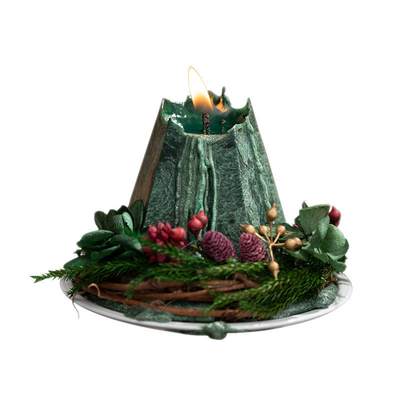 Özel Noel ağacı şeklindeki aromaterapi Soya mumları Noel için kokuşmuş sanat mumları