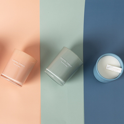 Aroma Home OEM Soya Balmumu Özel Cam Baskı Kokulu Mum