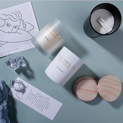 Aroma Home Siyah Beyaz Soya Balmumu Ahşap Kapaklı Özel Teneke Kokulu Mum