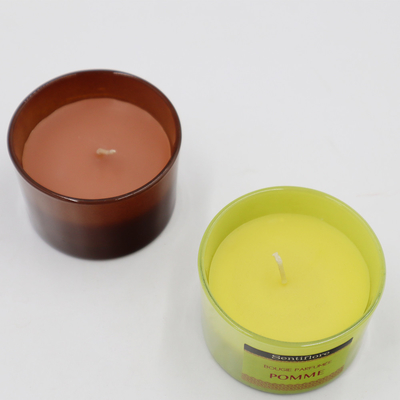 OEM Soya Balmumu Kokulu Aroma Ev Mum Hindistan Cevizi Ve Kireç 4oz