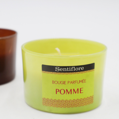 OEM Soya Balmumu Kokulu Aroma Ev Mum Hindistan Cevizi Ve Kireç 4oz